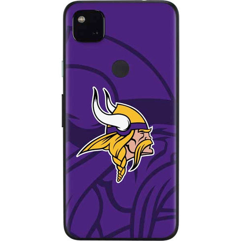 NFL Minnesota Vikings Double Vision Google Pixel 4a Skin